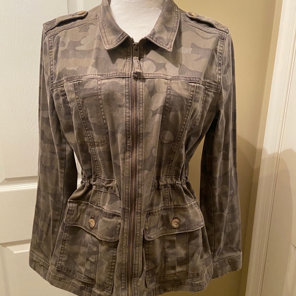 Express Camo Twill Military Jacket